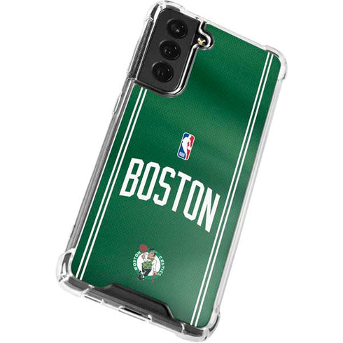 NBA Boston Celtics Jersey Galaxy S21 FE Clear Case